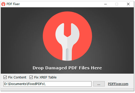 PDF Fixer Screenshot